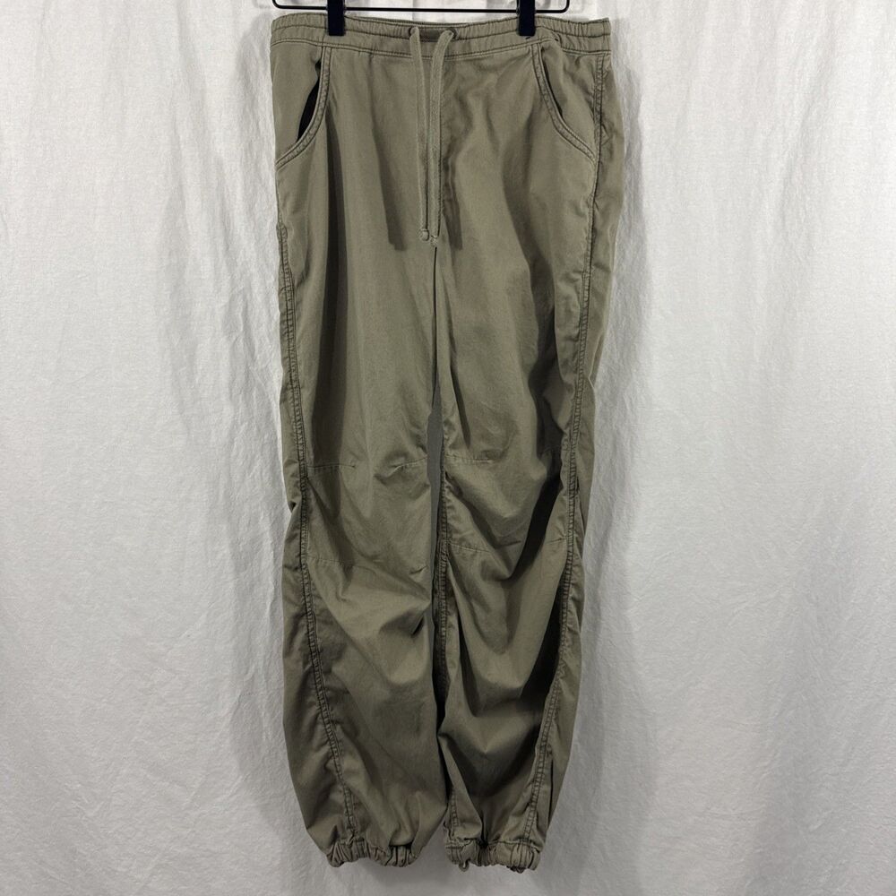 Hollister Womens Size XS Adjustable Rise Parachute Baggy Green Pants Skater